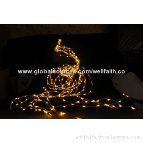Solar LED string light, waterproof with flower decoration